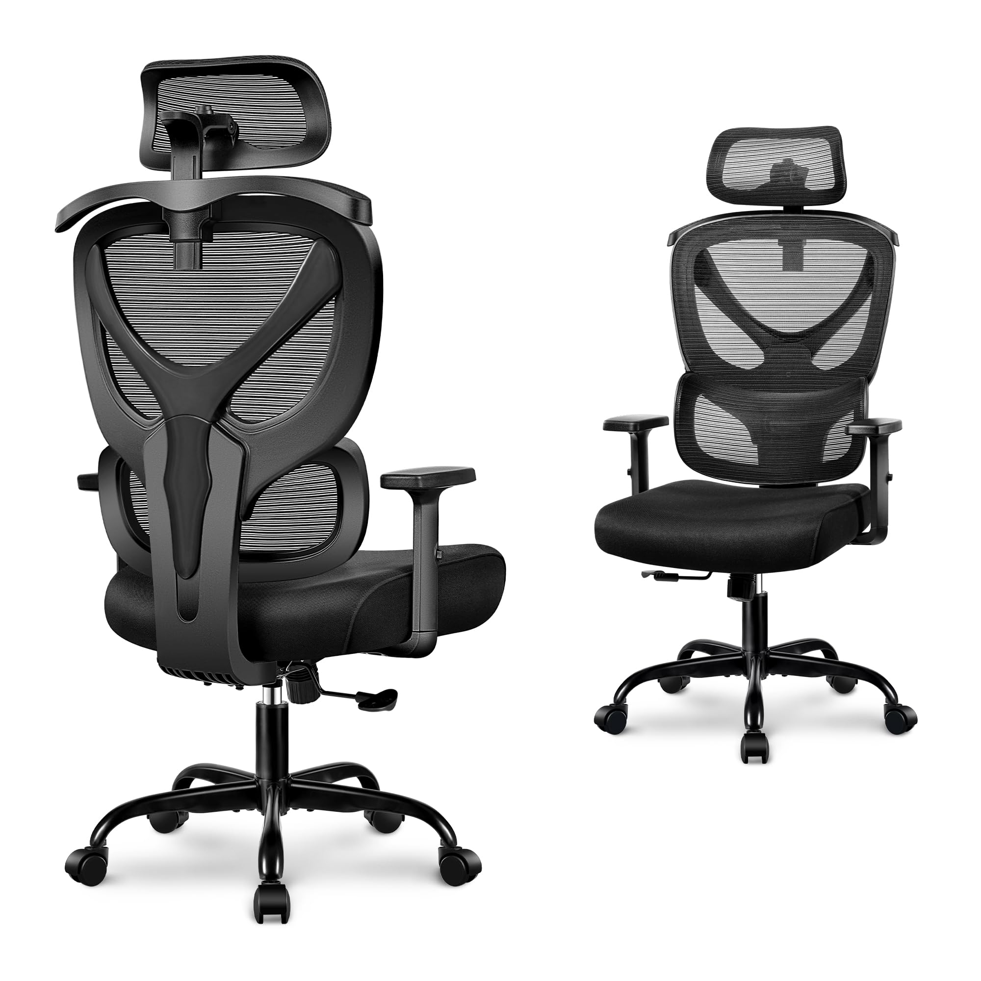 Office Chair Ergonomic Desk Chair Comfy Computer Chair, Big and Tall Home Office Chair