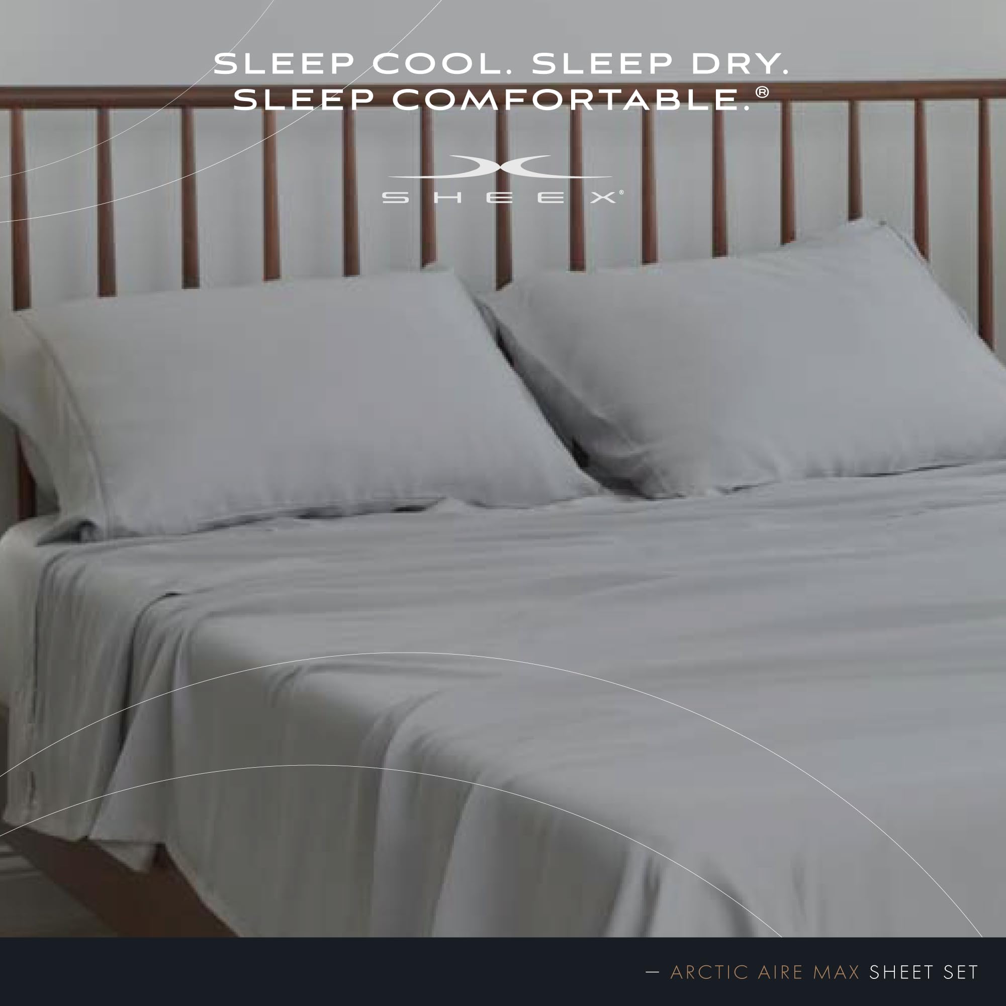 Arctic Aire MAX Sheet Set, Ultrasoft Cooling Sheets with 1 Flat Sheet