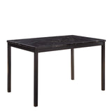 Tempe 48" x 30" Dining Table, Black