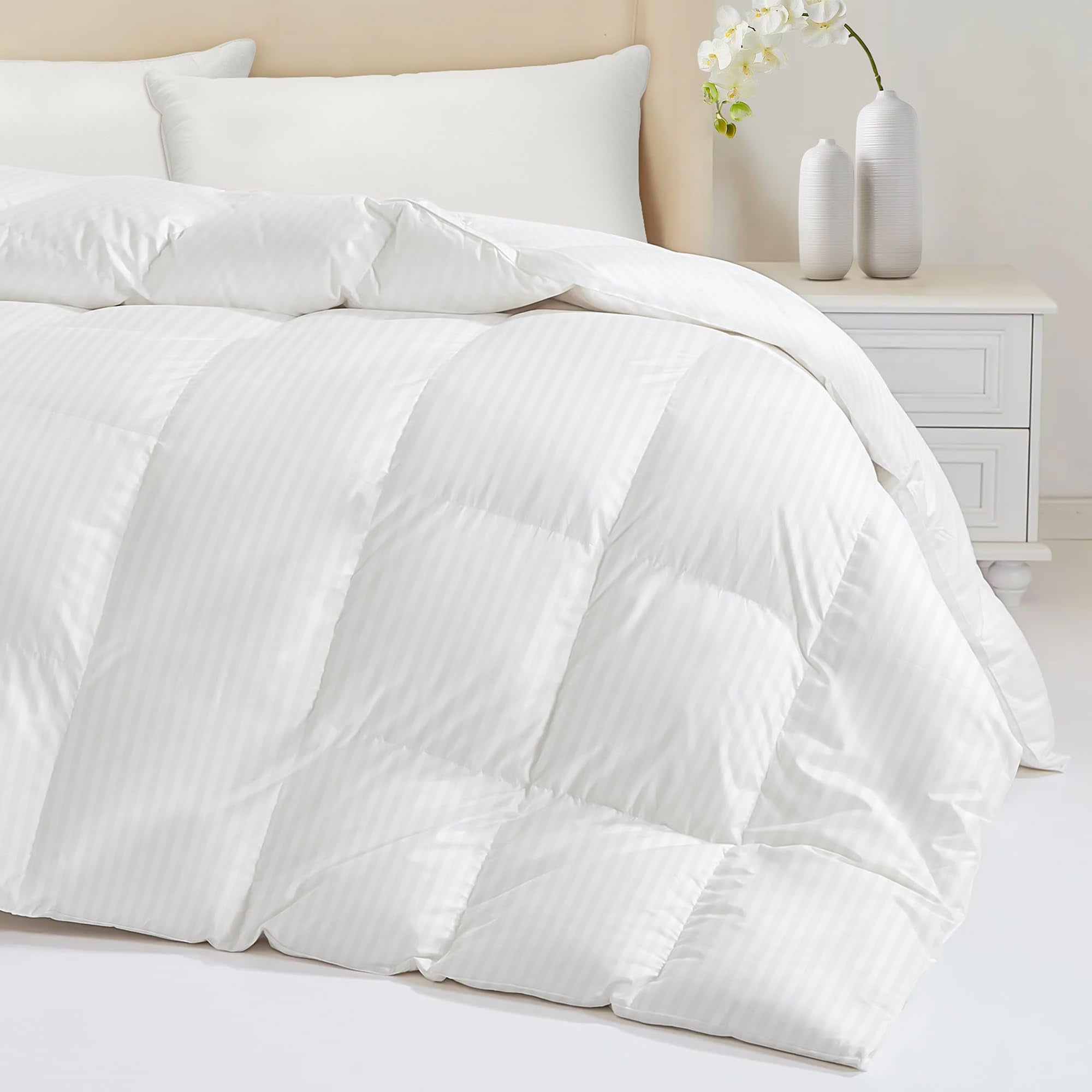 Down Fiber Feather Comforter King Size - All Season Hotel Duvet Insert