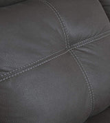 Signature Design by Ashley Jesolo Casual Faux Leather Manual Pull-Tab Rocker Recliner, Dark Gray