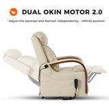 9185 Lift Chair Recliners Dual OKIN Motor for Elderly Recliner Chair with Heat Massage