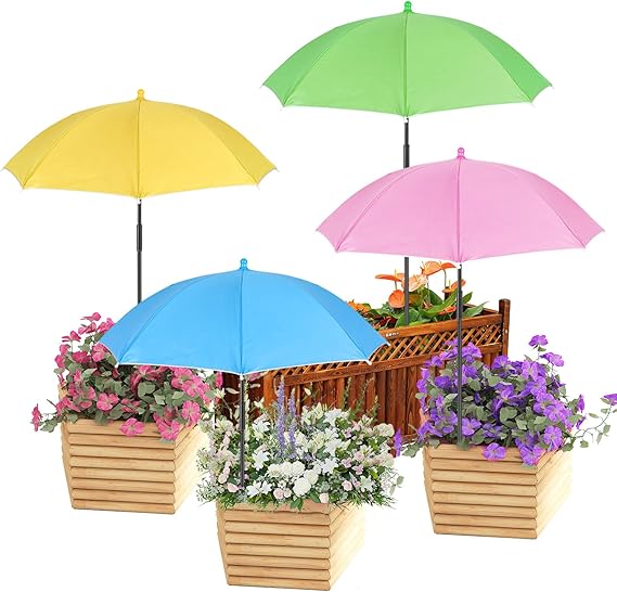 Plant Umbrellas for Outdoor Plants, Garden Umbrella Shade for Potted Plants and Garden Beds