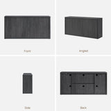 65-Inch TV Stand with Storage - Modern Fluted Entertainment Center