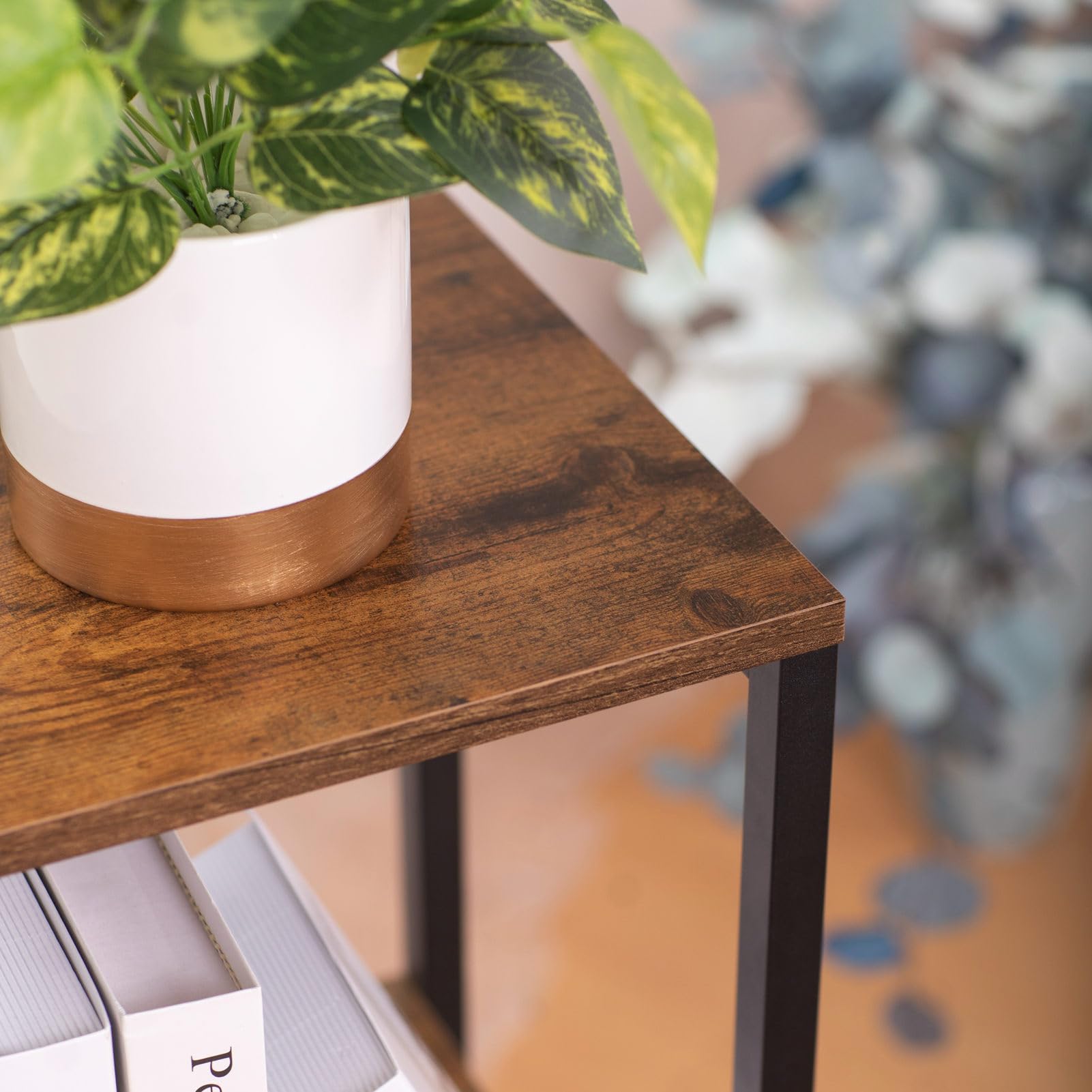 ZenLeaf 2-Tier Tall Plant Stand - Wood Plant Table