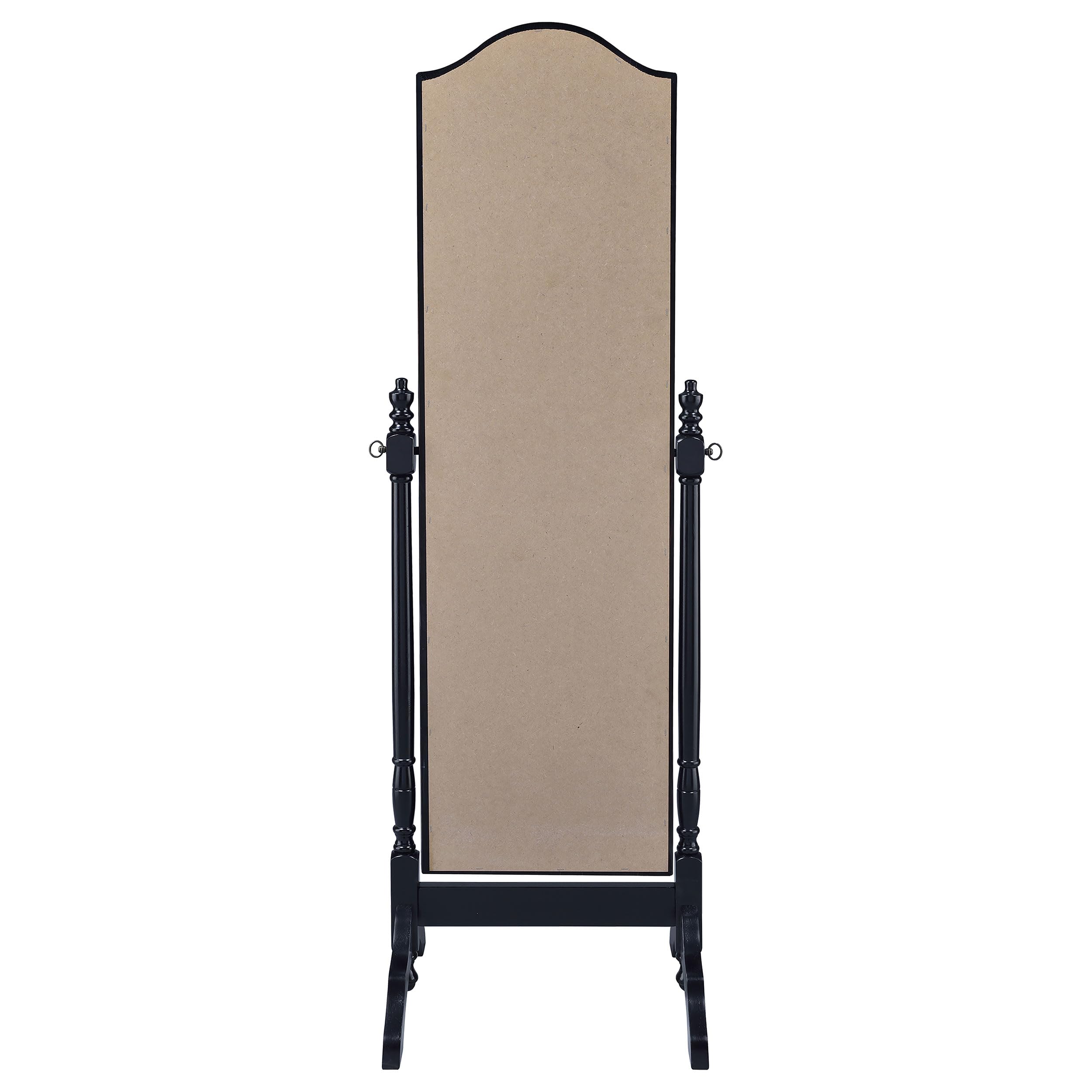 Cheval Standing Mirror with Swivel Base - Full Length Arched Top Floor Mirror