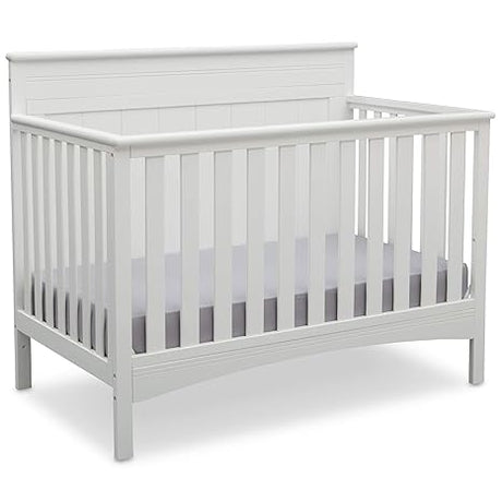 Fancy 4-in-1 Convertible Baby Crib - Greenguard Gold Certified, Grey