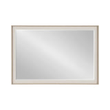 Kobert Transitional Rectangle Wall Mirror, 24 x 36, Tan