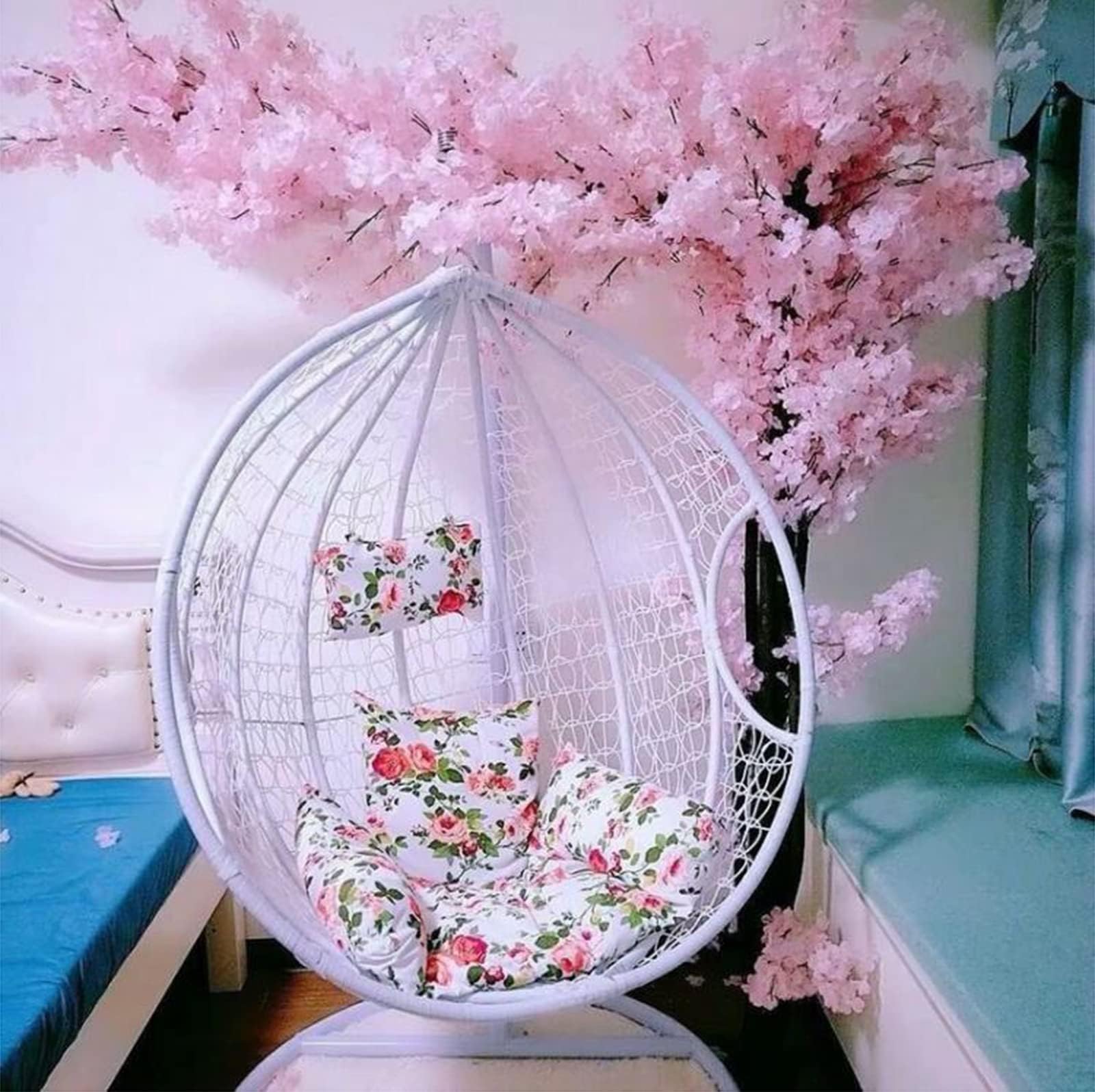 1.2x1m, Artificial Cherry Blossom Tree Handmade Silk Flower Decoration