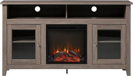 Electric Faux Fireplace TV Stand Mantel Heater