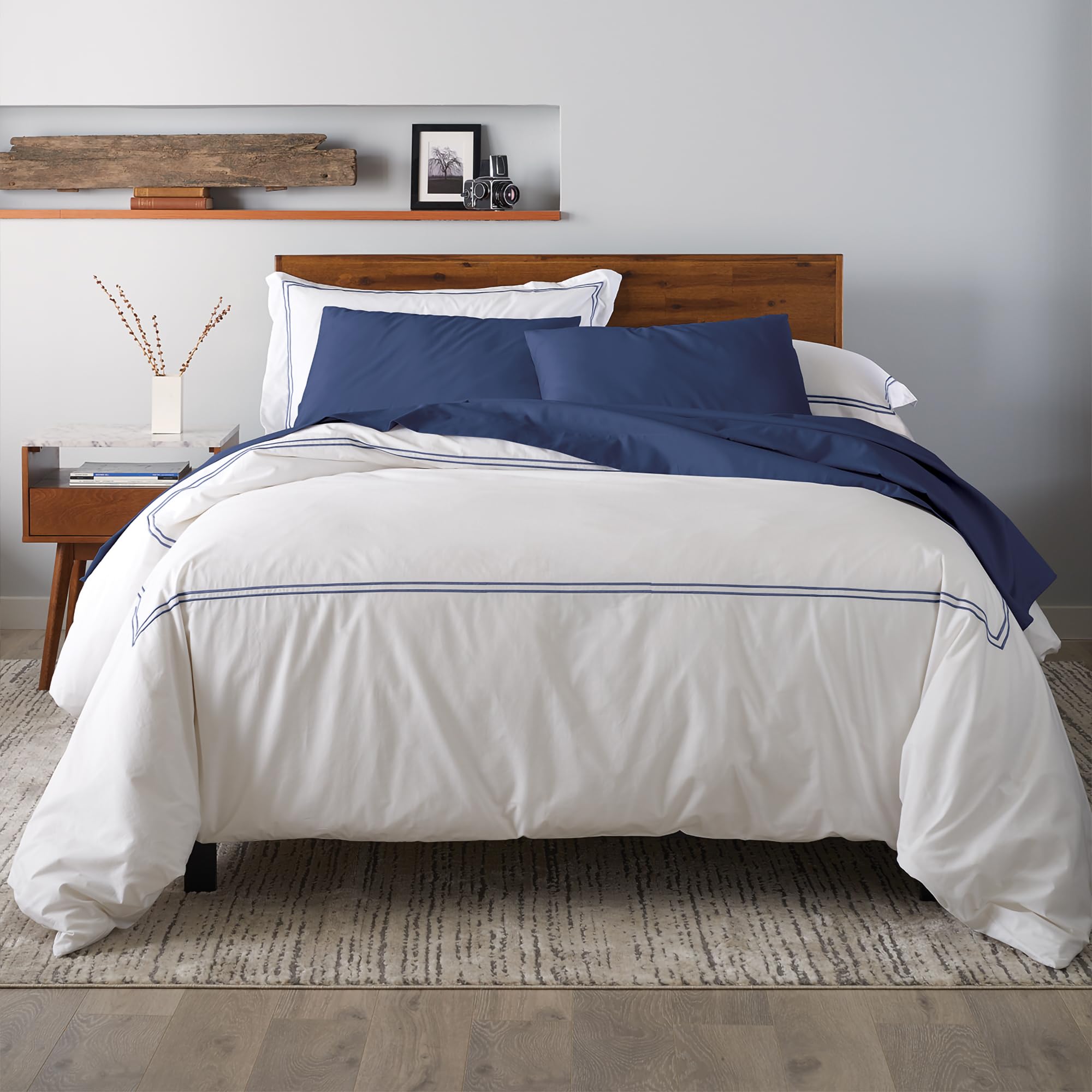 Luxury Duvet Cover Set (3pc), 100% Cotton Duvet Cover