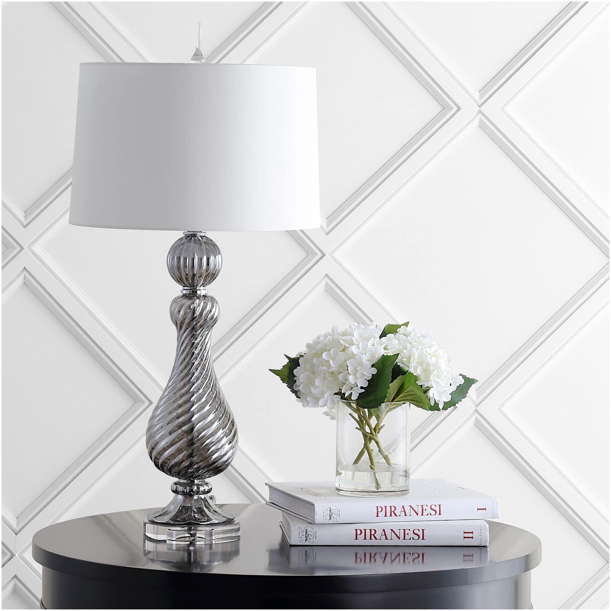 JYL2063A Murano 32" Swirled Crystal/Glass LED Table Lamp Classic Glam
