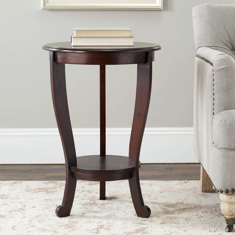 American Homes Collection Mary Vintage Grey Pedestal End Table