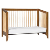 Sprout 4-in-1 Convertible Crib with Toddler Bed Conversion Kit in Chestnut and Natural,