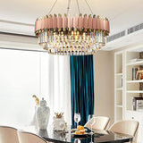 Modern Crystal Chandelier Dining Room Gold Chandeliers ③-Tier Large K9 Crystal