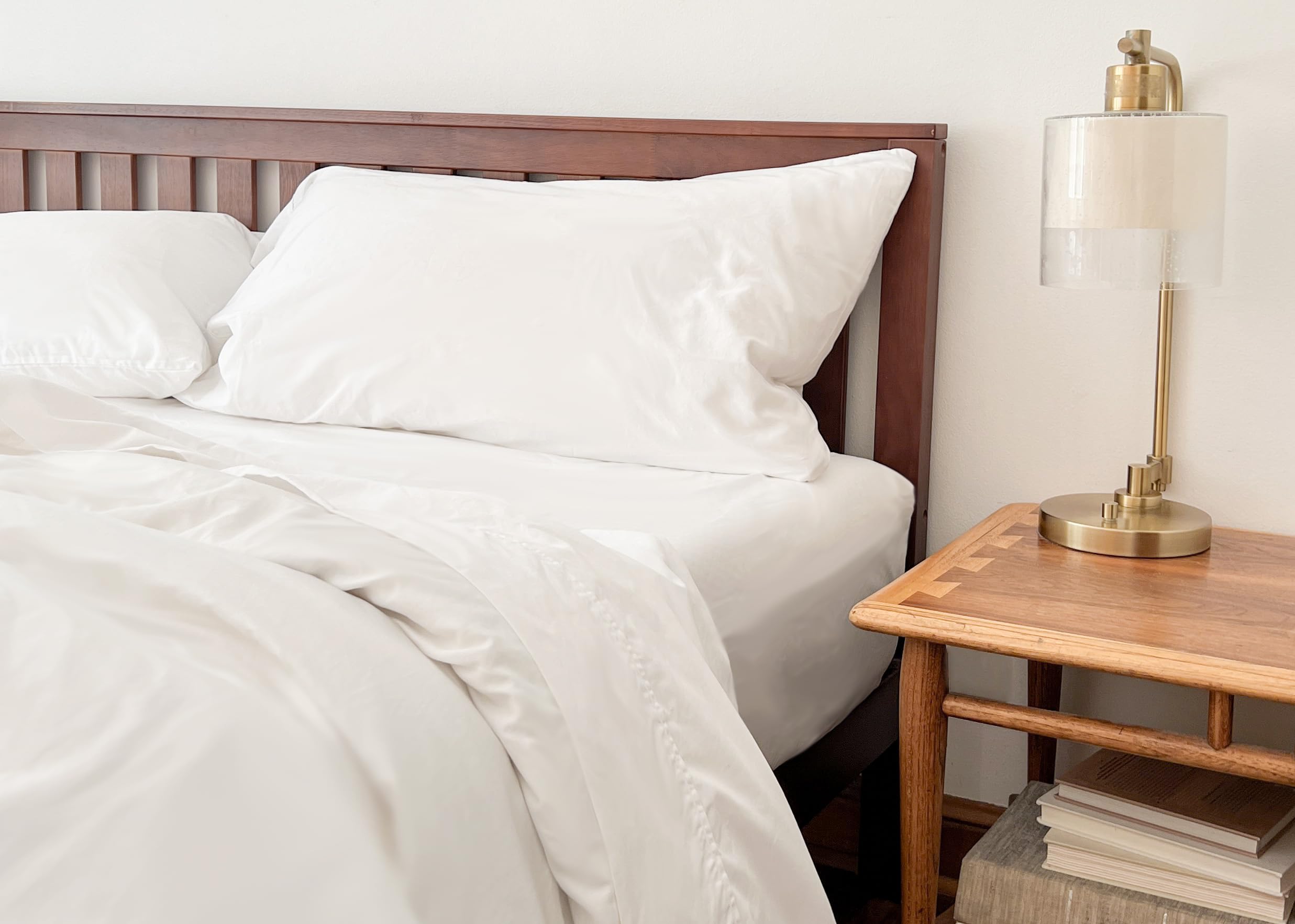 Full Percale Sheets Set - GOTS Certified, Premium Quality, 4-Piece Set,