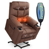 Power Lift Recliner for Elderly, Electric Lift Chair with Heated Vibration Massage