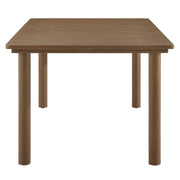 Parkland 76 Inch Outdoor Aluminum Rectangular Dining Table in Walnut —