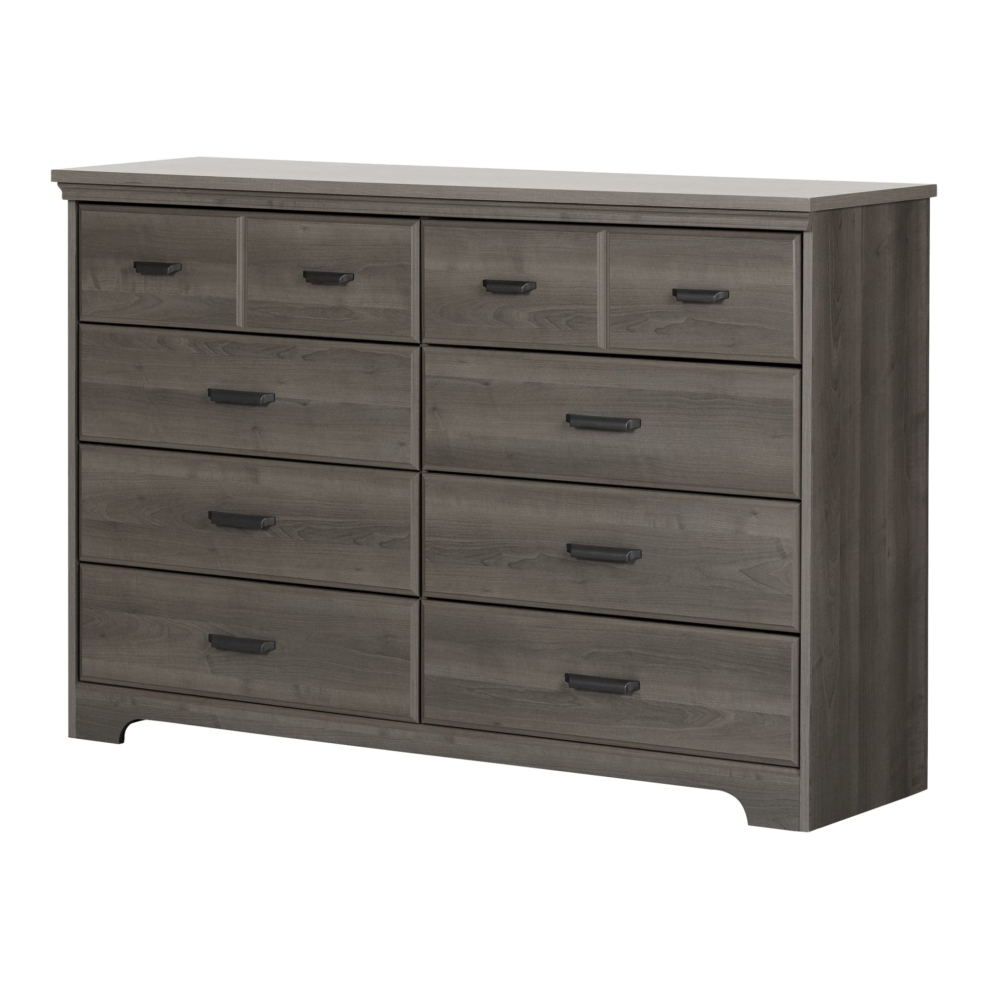 Versa 8-Drawer Double Dresser Gray Maple