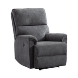 Power Recliner Chair, Electric Recliner, Breathable Fabric Single Overstuffed Recliner Sofa