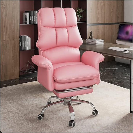 Office Chair Office Chair,120° Reclining Lunch Break Seat,PU Leather Computer Chairs