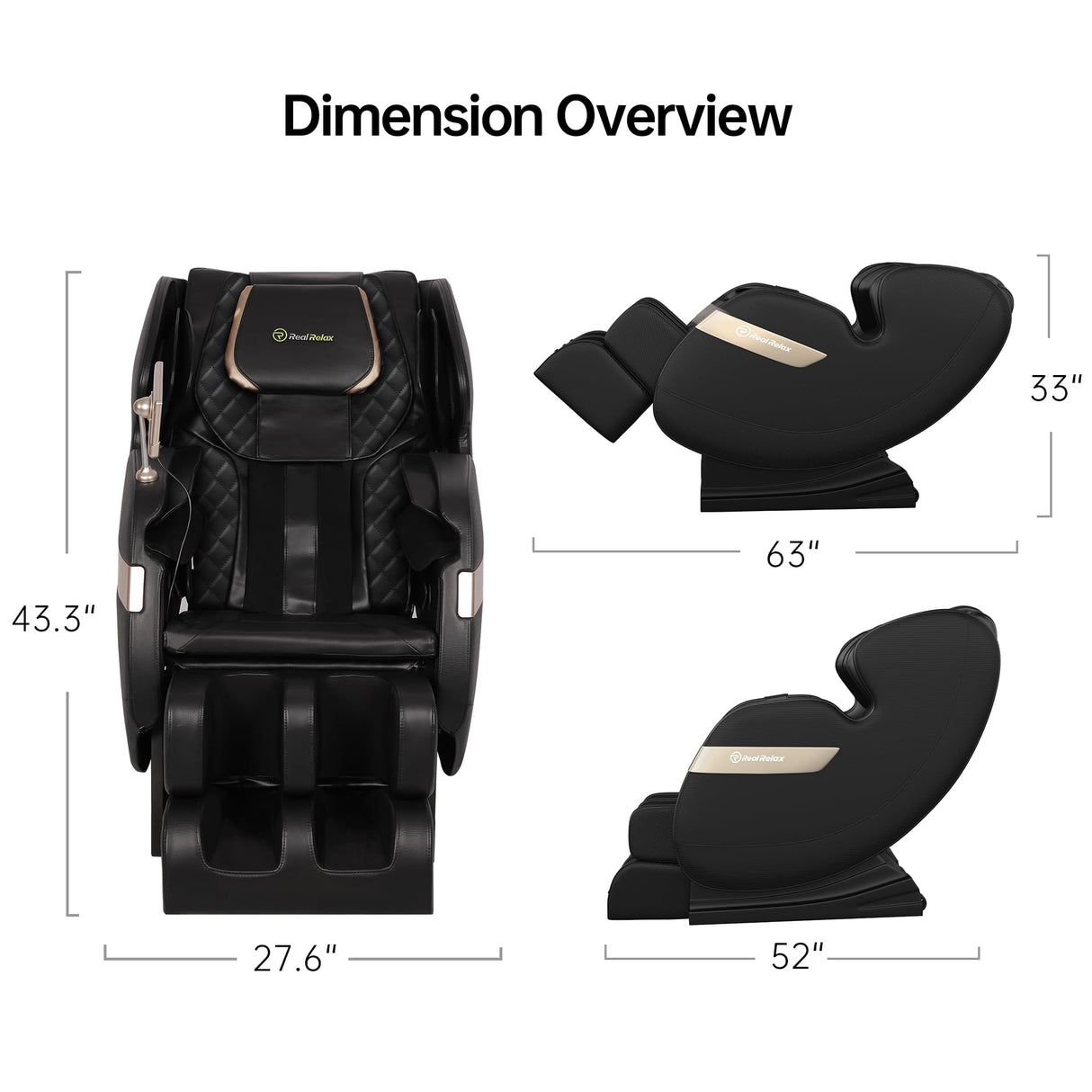 2024 Dual Core S Track Full Body Zero Gravity Massage Chair Recliner