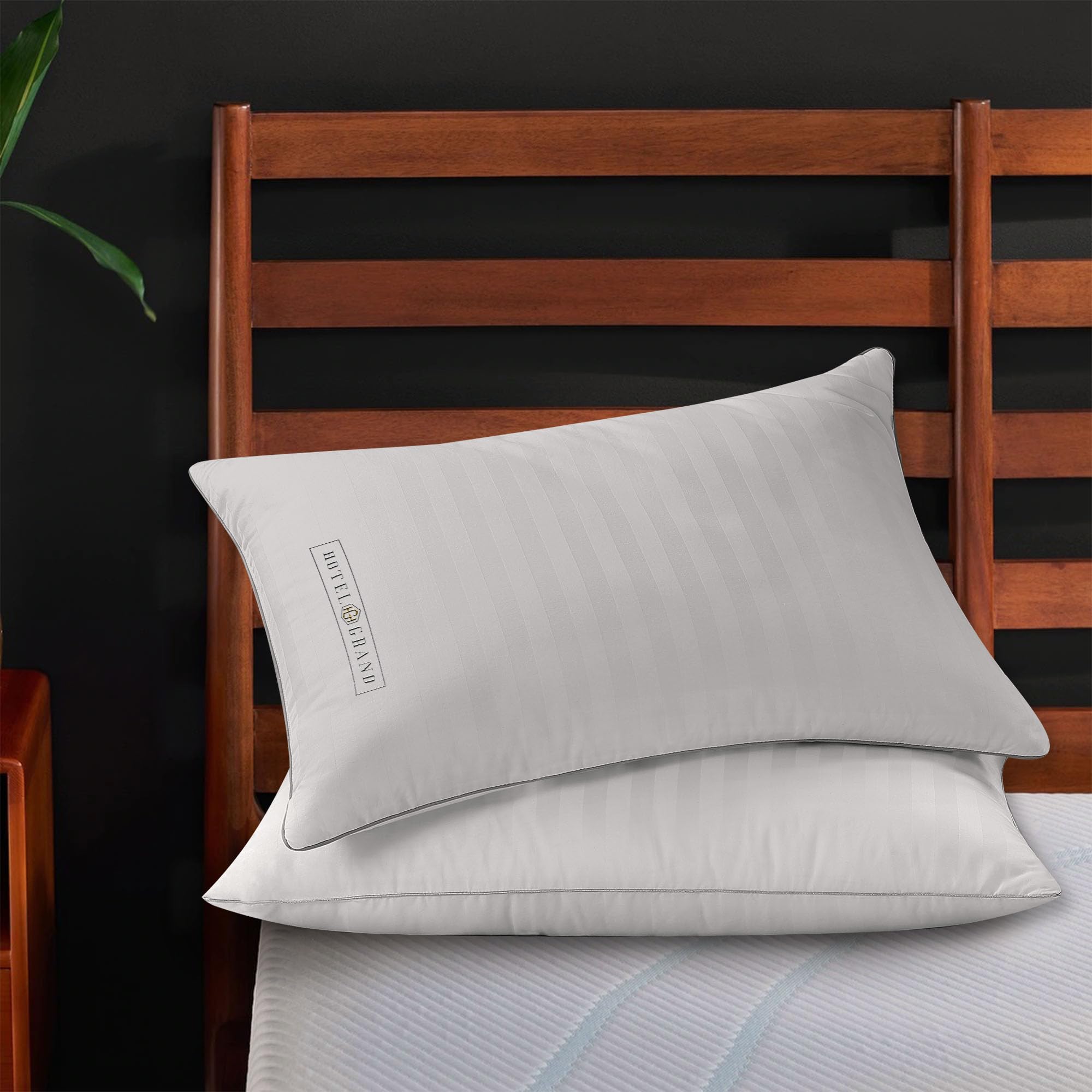 Feather Down Pillow 100% Cotton Standard Size Pillows