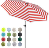 10ft Patio Market Outdoor Table Umbrella with Auto Tilt and Crank