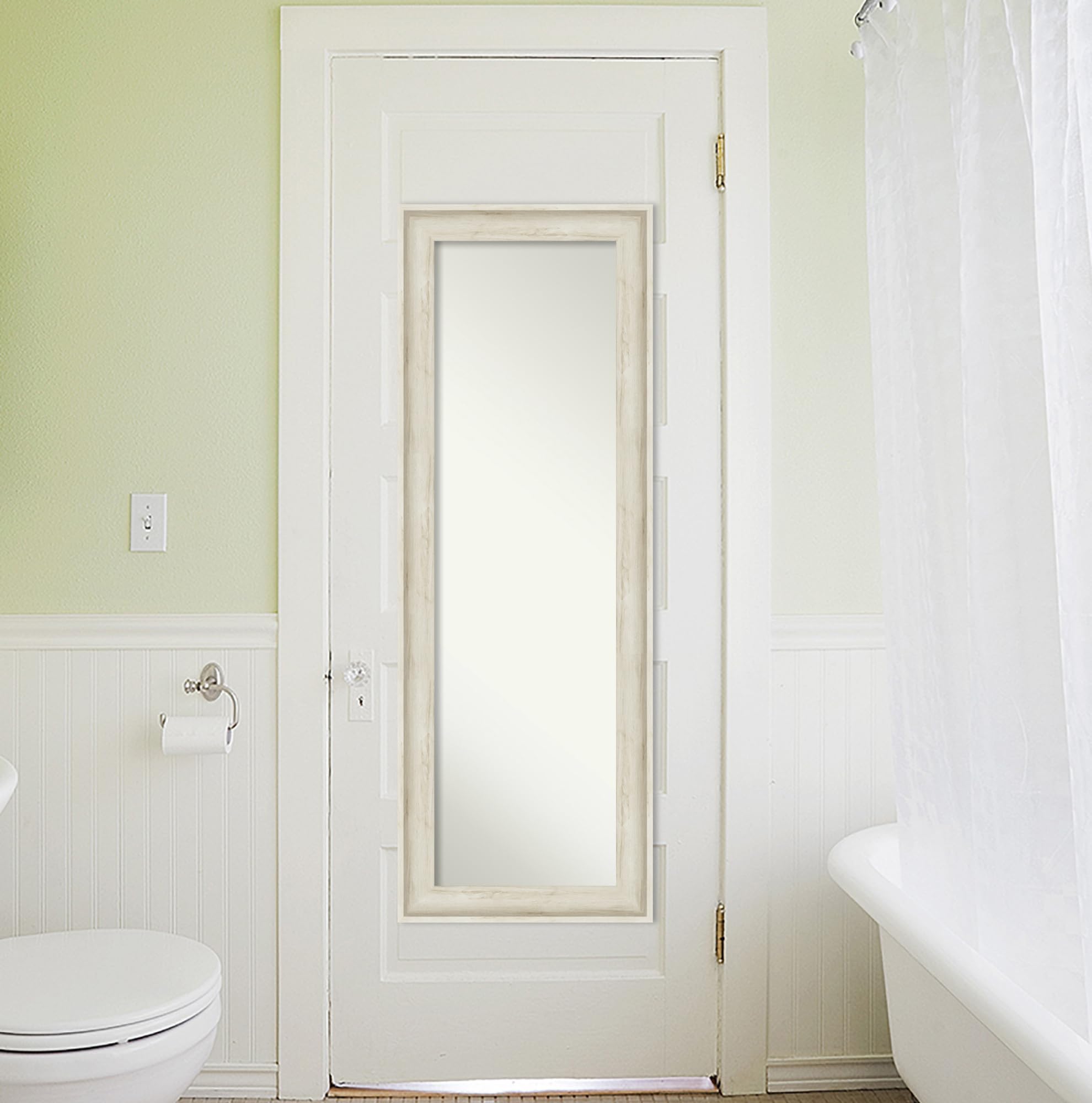 Art Door Wall Mirror, Full Length Mirror  Regal Birch Cream Full Body Mirror