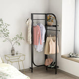 Corner Gold Metal Clothing Racks,Heavy Duty Freestanding Clothes Racks Coat Rack