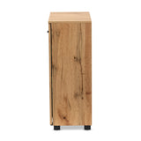 Mason Modern and Contemporary Oak Brown Finished Wood 2-Door Storage Cabinet