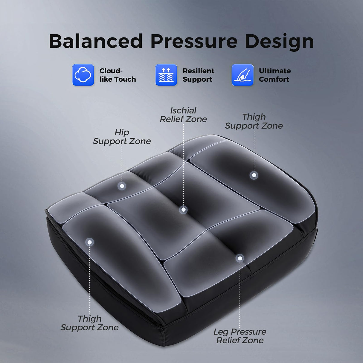 Big and Tall Office Chair 400lbs - Ergonomic Executive with Footrest