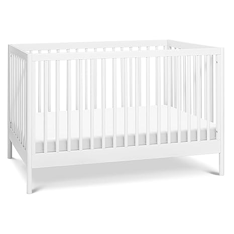 Birdie 3-in-1 Convertible Crib, Walnut, Easy Assemble, Greenguard Gold Certified