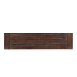 318118 Carlisle Benches, Sandblasted Dark Brown + White