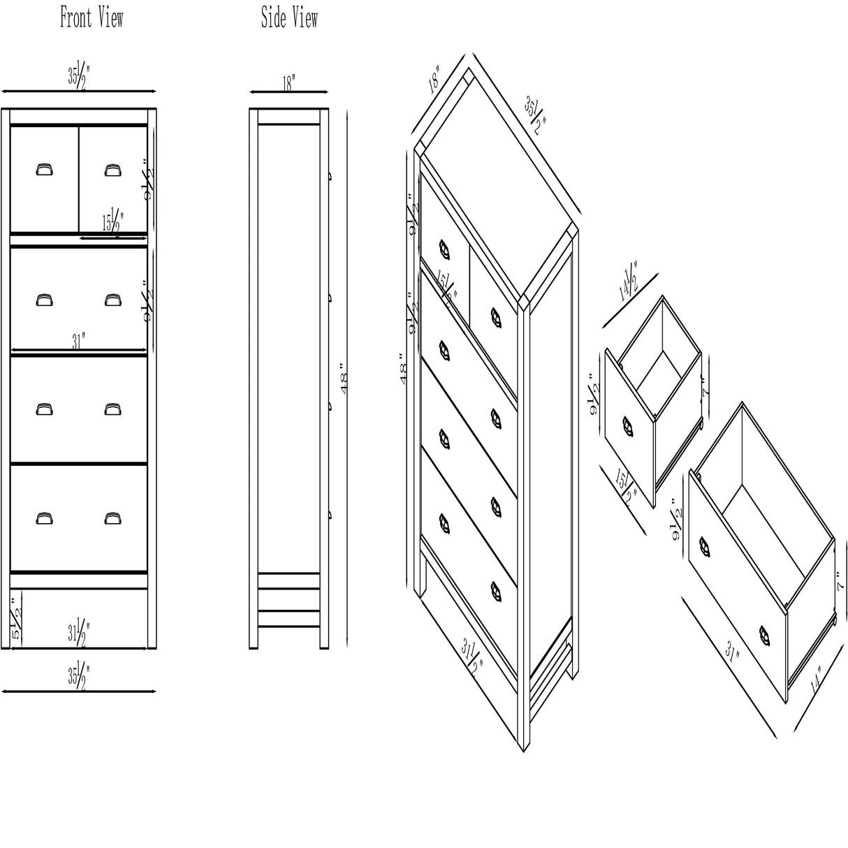 Arden Bedroom Set, Queen Bed, Driftwood Gray