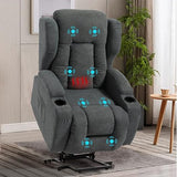 Power Lift Recliner Chairs for Elderly and Adults, Electric Lazy Sofa Chair with Heat