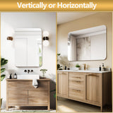 18x24 Frameless Bathroom Mirror, Rounded Corner Bathroom Vanity Mirror,