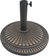 40 lb Heavy Duty Round Resin Patio Umbrella Base Stand Weight for Outdoor Market Table