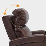 Power Recliner Chair with Adjustable Headrest, Home Theater Seating