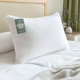Hypoallergenic Bamboo Viscose Shell, Soft Bed Pillows King Size Set of 2