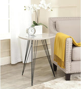 Home Collection Wolcott Mid-Century Modern Grey and Black Side Table