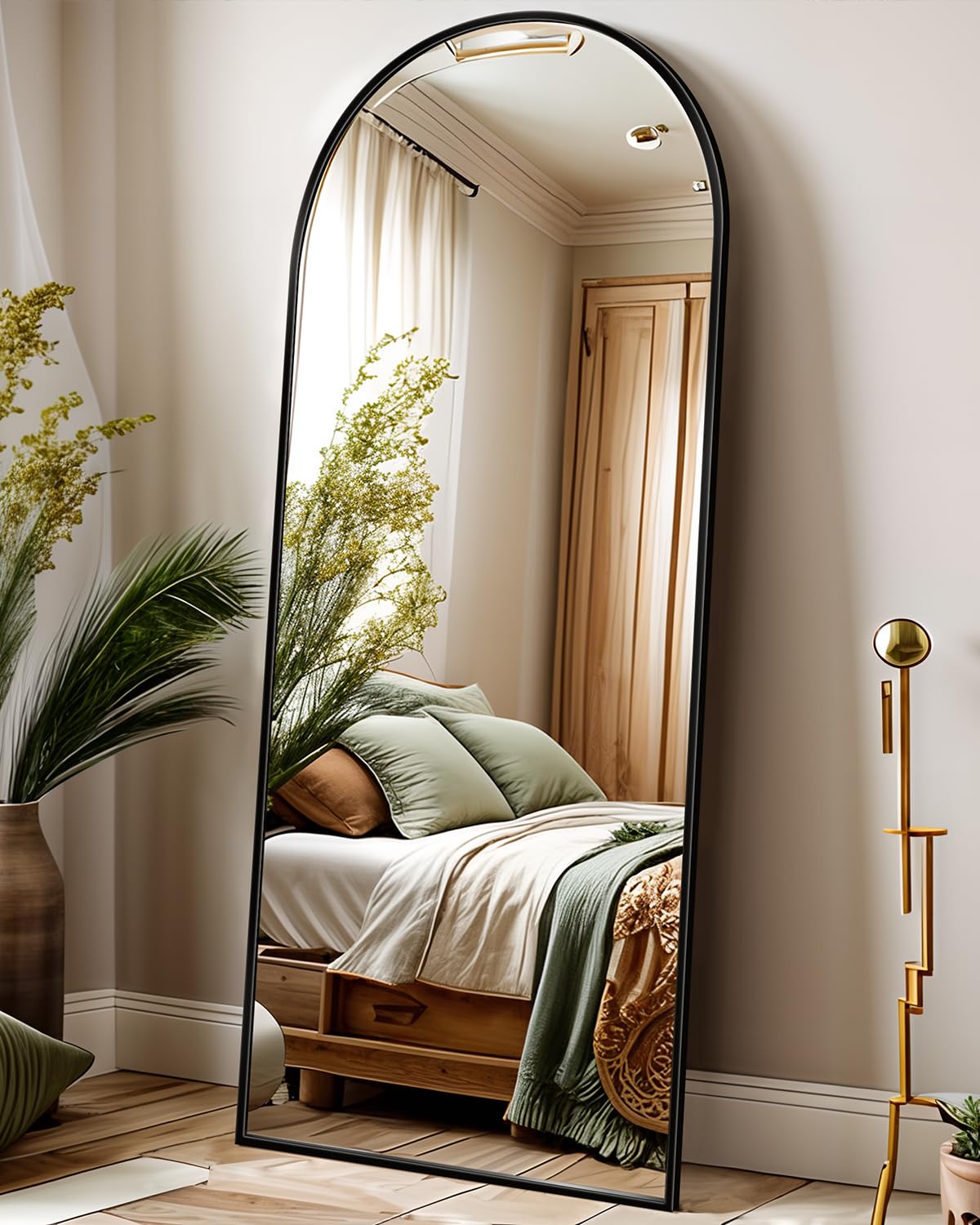 Arched Floor Mirror, Glassless Mirror Full Length