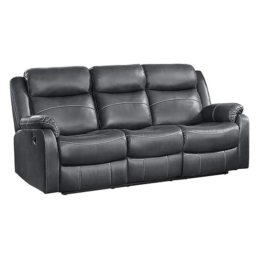 9990 Yerba Lay Flat Double Reclining Sofa, 80" W, Dark Brown