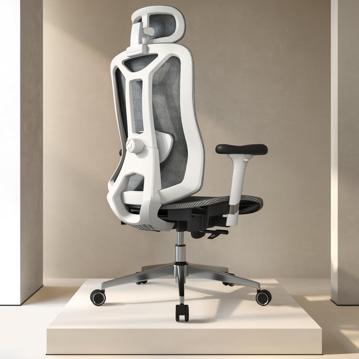 Ergonomic Office Chair: Seat Depth Adjustable Office Chair with 3D Lumbar Support