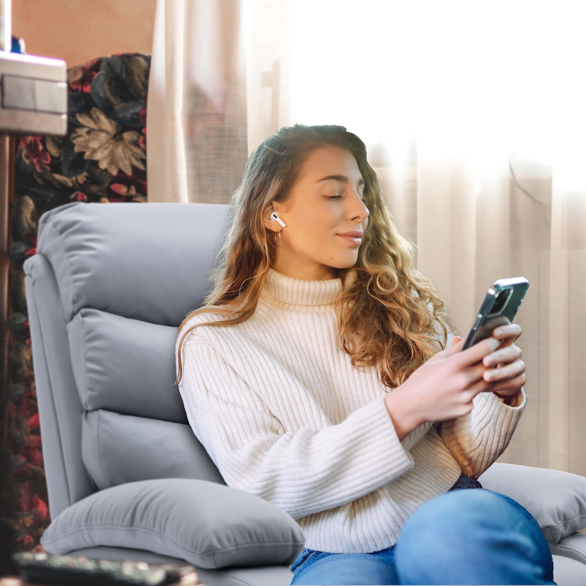 SnugEase Small Recliner Chair – Wall Hugger & 150° Recline