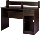 Essential Computer Desk, Hutch with Pull-Out Keyboard, Black