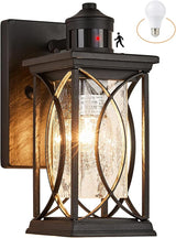 Oil Rubbed Bronze Outdoor Sconce Dusk to Dawn Exterior Light Fixtures Wall Mount Porch Light Modern Outdoor Wall Light