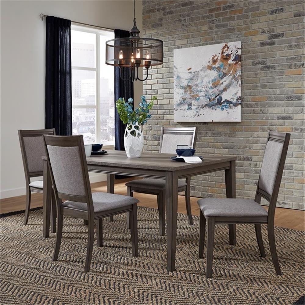 Industries Tanners Creek Rectangular Leg Table, W36 x D60 x H30, Medium Gray
