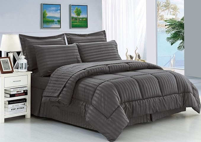 Microfiber Fill Box Stitched Comforter RV Champer Short Queen Size