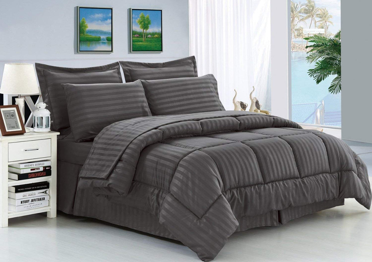 Microfiber Fill Box Stitched Comforter RV Champer Short Queen Size
